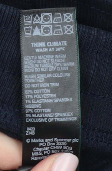 Marks and Spencer Men's Blue 2XL Sweatpants