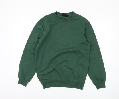 Mens UK Size XS H&M Green Pullover Sweatshirt
