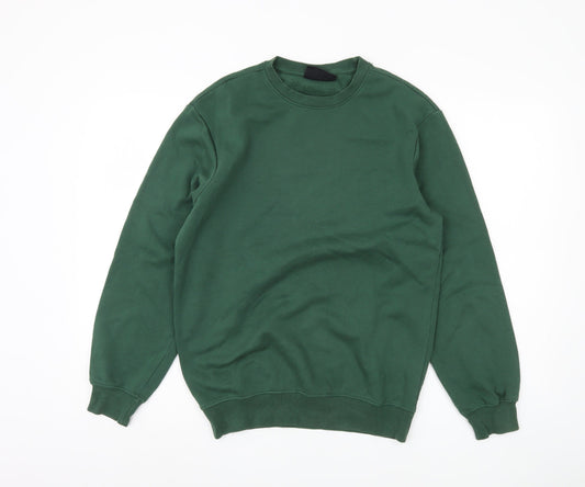 Mens UK Size XS H&M Green Pullover Sweatshirt