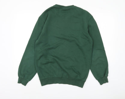 Mens UK Size XS H&M Green Pullover Sweatshirt