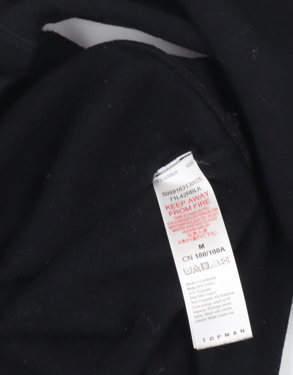 Topman Men's Black M Pullover Sweatshirt