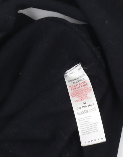 Topman Men's Black M Pullover Sweatshirt