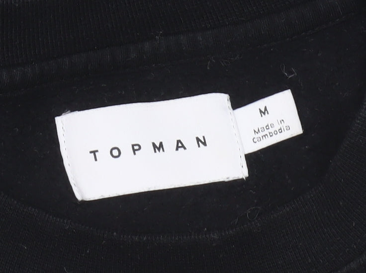 Topman Men's Black M Pullover Sweatshirt