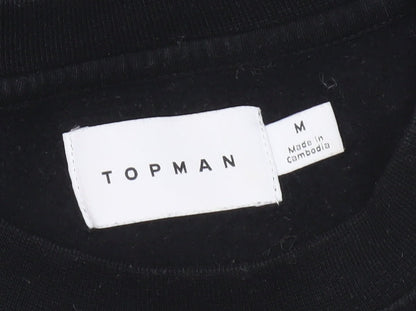 Topman Men's Black M Pullover Sweatshirt