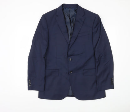 Marks and Spencer Men's Blue Regular Blazer, L