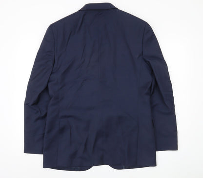 Marks and Spencer Men's Blue Regular Blazer, L