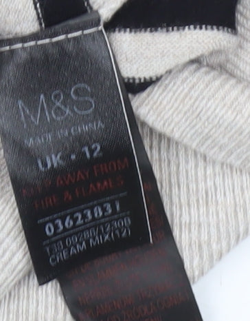 Womens UK Size 12 Marks and Spencer Black Pullover Jumper
