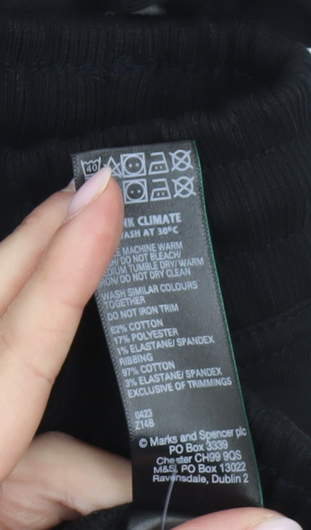 Marks and Spencer Black Jogger Trousers M
