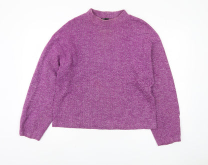 Womens UK Size 12 Zara Purple Pullover Jumper