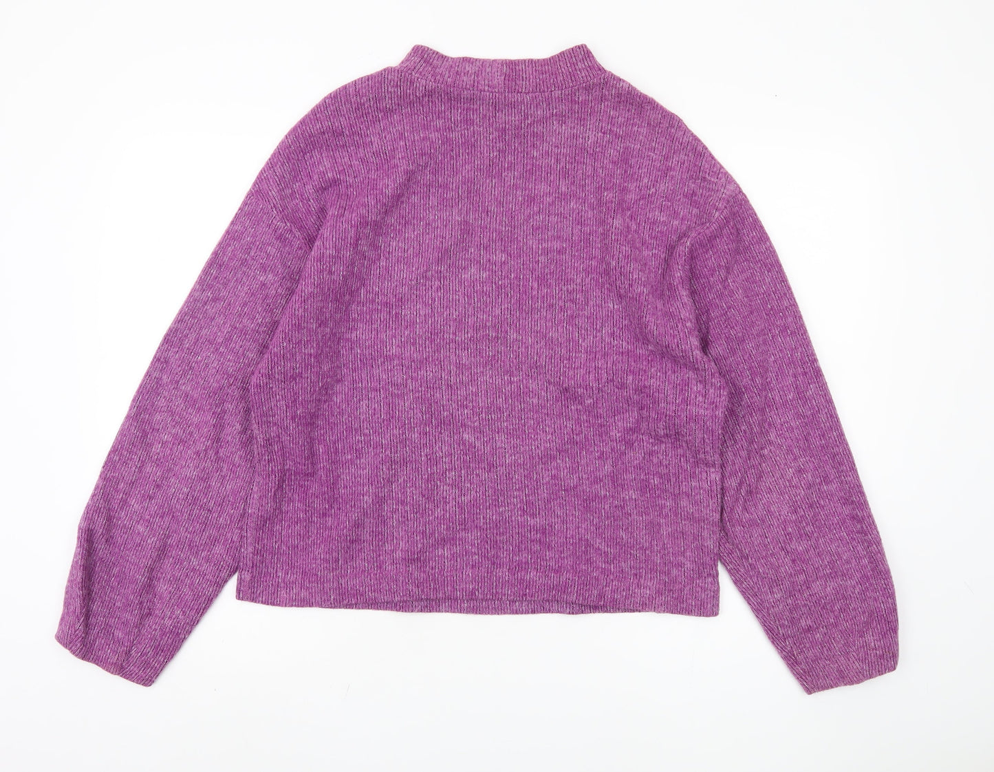 Womens UK Size 12 Zara Purple Pullover Jumper