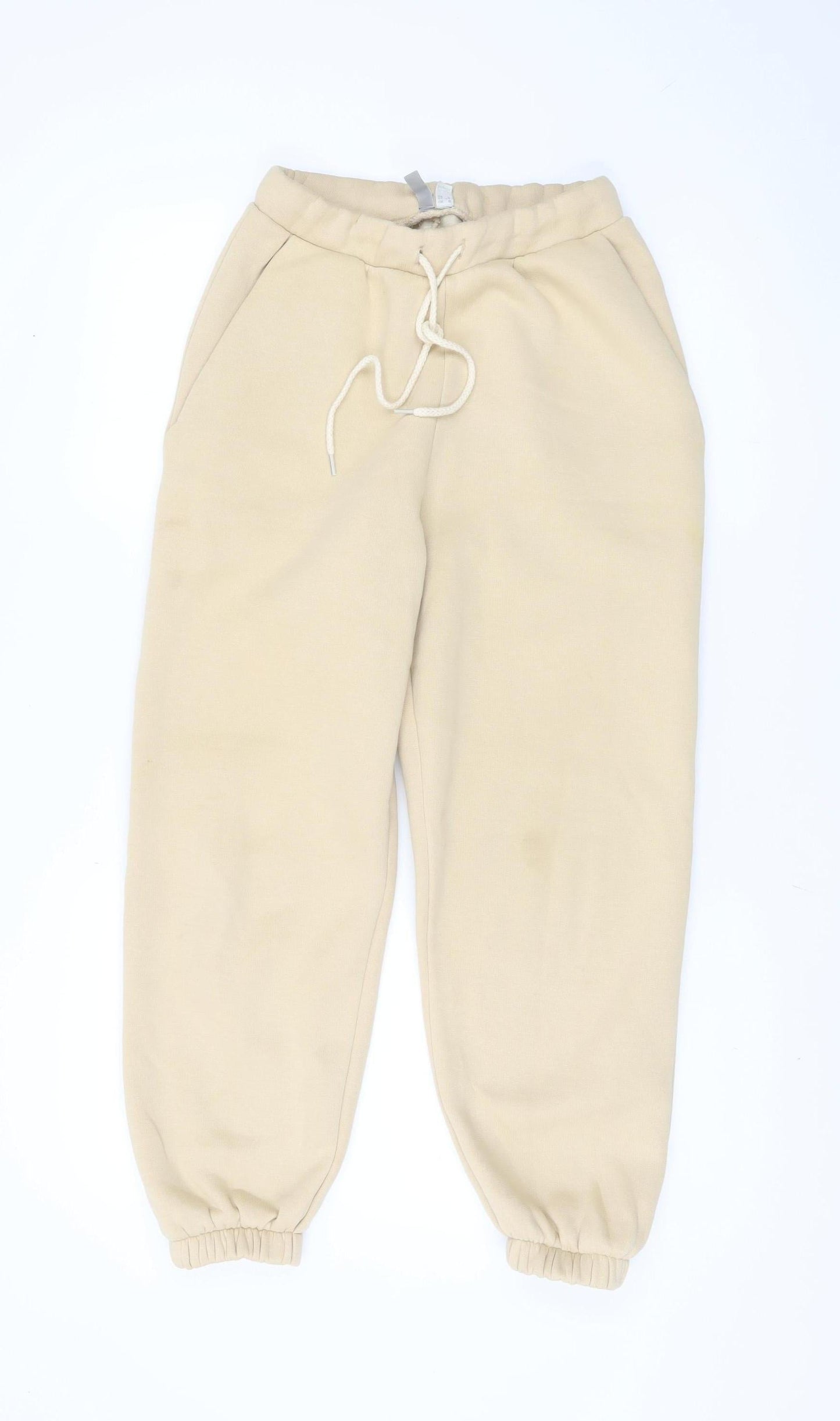 Womens UK Size 6 ASOS Regular Fit Jogger Beige Trousers