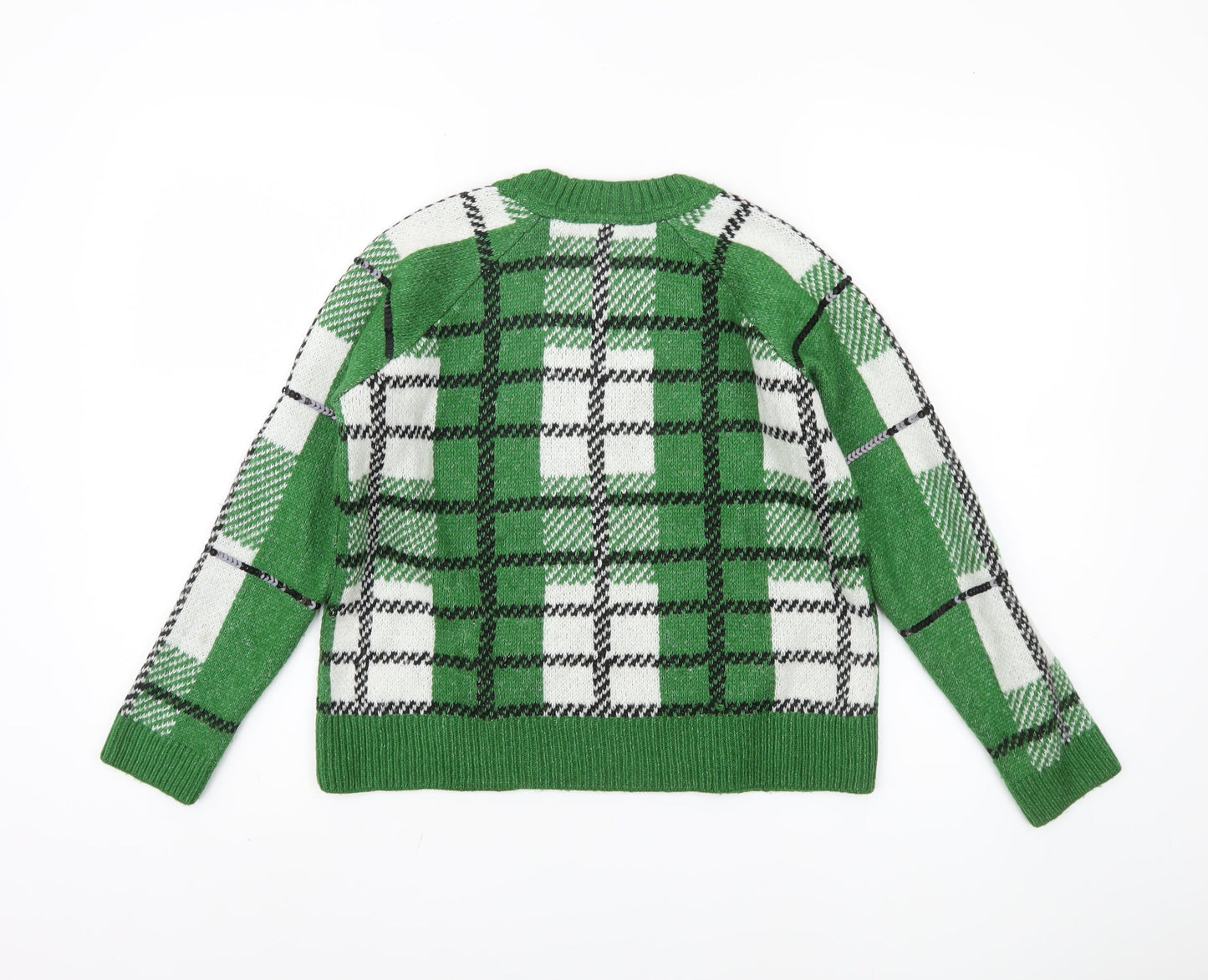Womens UK Size XS Topshop Green Pullover Jumper