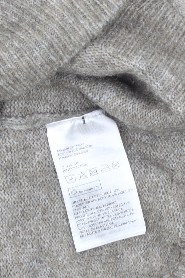 Womens UK Size 14 H&M Beige Pullover Jumper