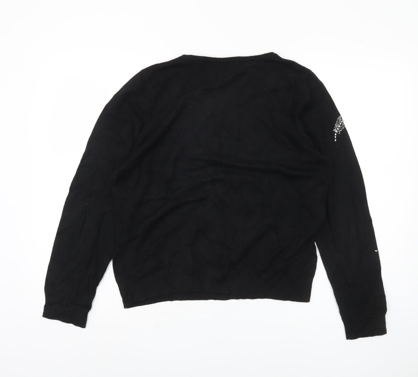 Womens UK Size 16 Roman Black Pullover Jumper