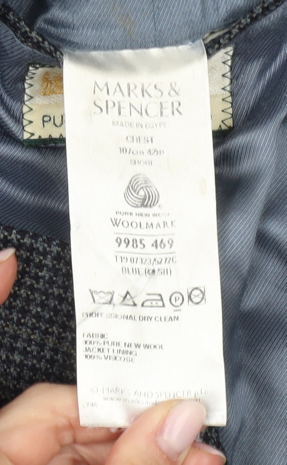 Mens UK Size 42 Marks and Spencer Regular Multicoloured Suit Jacket
