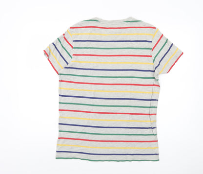 Tommy Jeans Men's Multicoloured Striped T-Shirt M