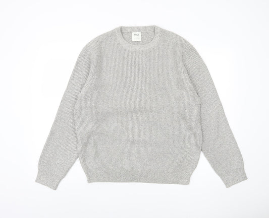 Marks and Spencer Men's Grey Pullover Jumper L