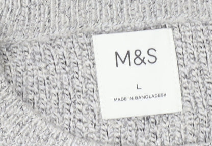 Marks and Spencer Men's Grey Pullover Jumper L