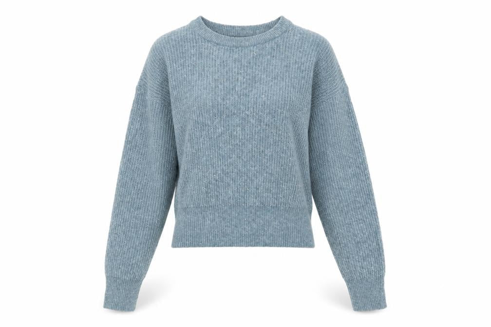 Womens UK Size XS C&A Blue Pullover Jumper