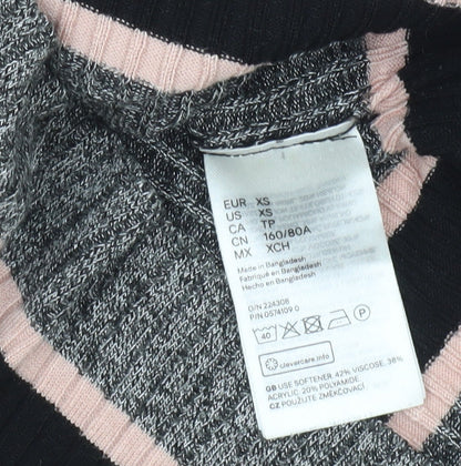 Womens UK Size XS H&M Multicoloured Pullover Jumper