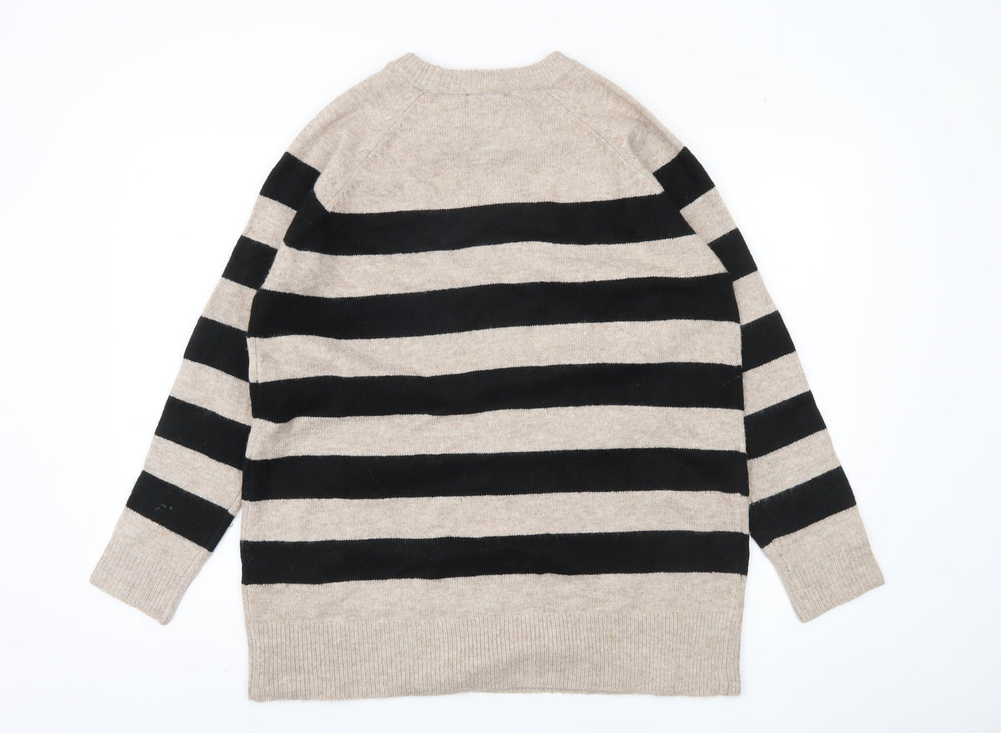 Womens UK Size M New Look Beige Pullover Jumper