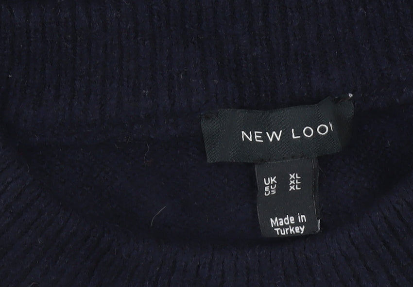 Womens UK Size XL New Look Blue Pullover Jumper