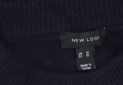 Womens UK Size XL New Look Blue Pullover Jumper