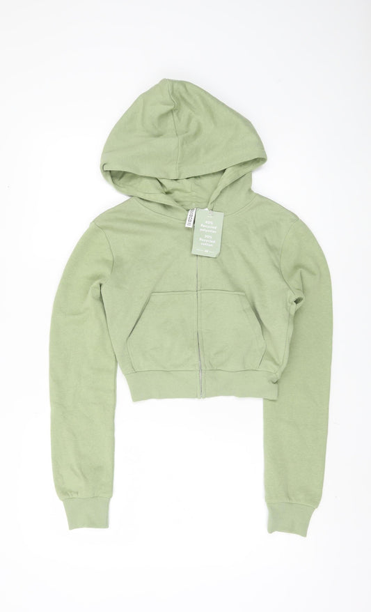 H&M Green Full Zip Women's Hoodie 2XS