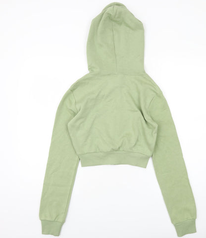 H&M Green Full Zip Women's Hoodie 2XS