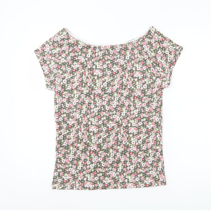 Womens UK Size 14 Marks and Spencer Multicoloured Basic T-Shirt