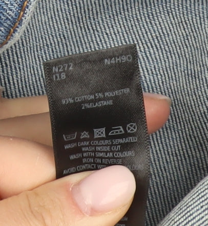 V by Very Women's Blue Distressed Skinny Jeans Size 27