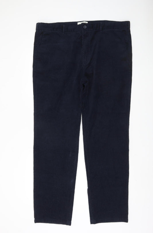 Marks and Spencer Men's Blue Corduroy Trousers 42