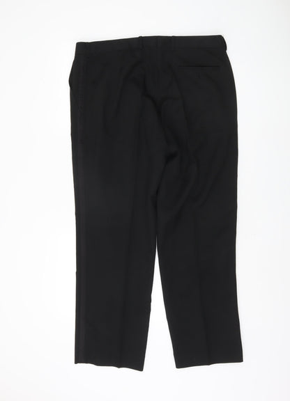 Taylor & Wright Men's Black Trousers, Size 36