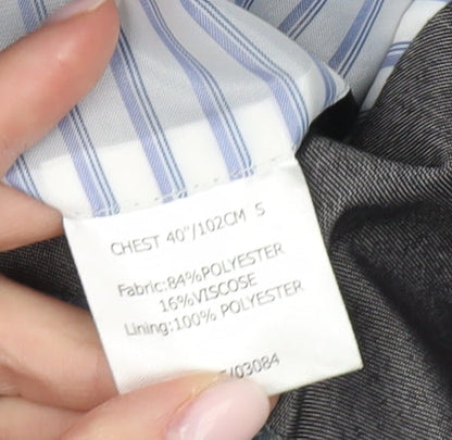 Mens UK Size 40 Greenwoods Regular Grey Suit Jacket