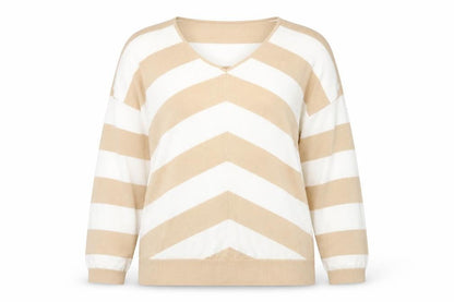 Womens UK Size L Encuentro Beige Pullover Jumper