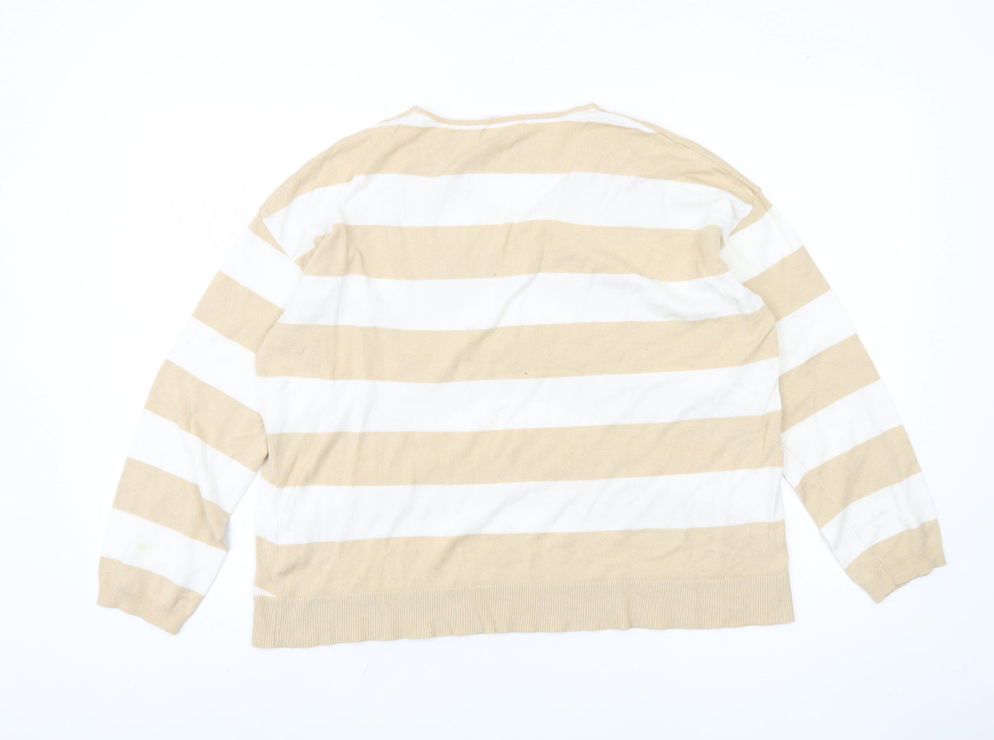 Womens UK Size L Encuentro Beige Pullover Jumper