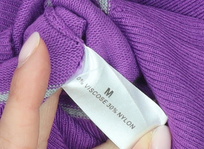 Womens UK Size M Linea Purple Pullover Jumper