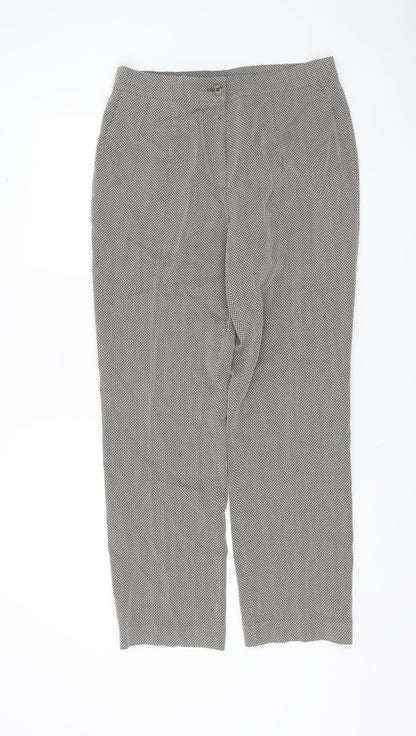 Womens UK Size 12 Basler Regular Fit Business Workwear Brown Trousers