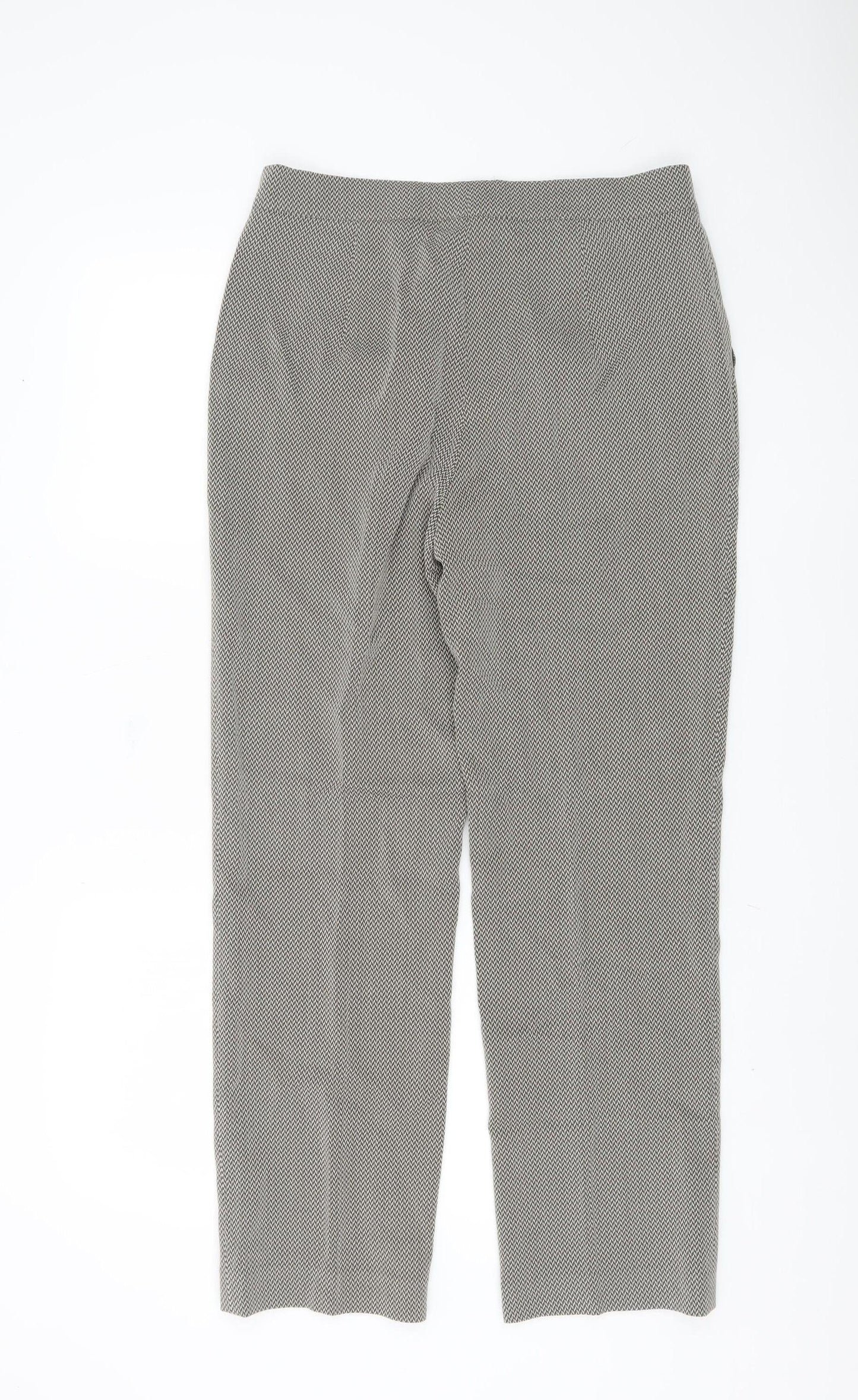 Womens UK Size 12 Basler Regular Fit Business Workwear Brown Trousers