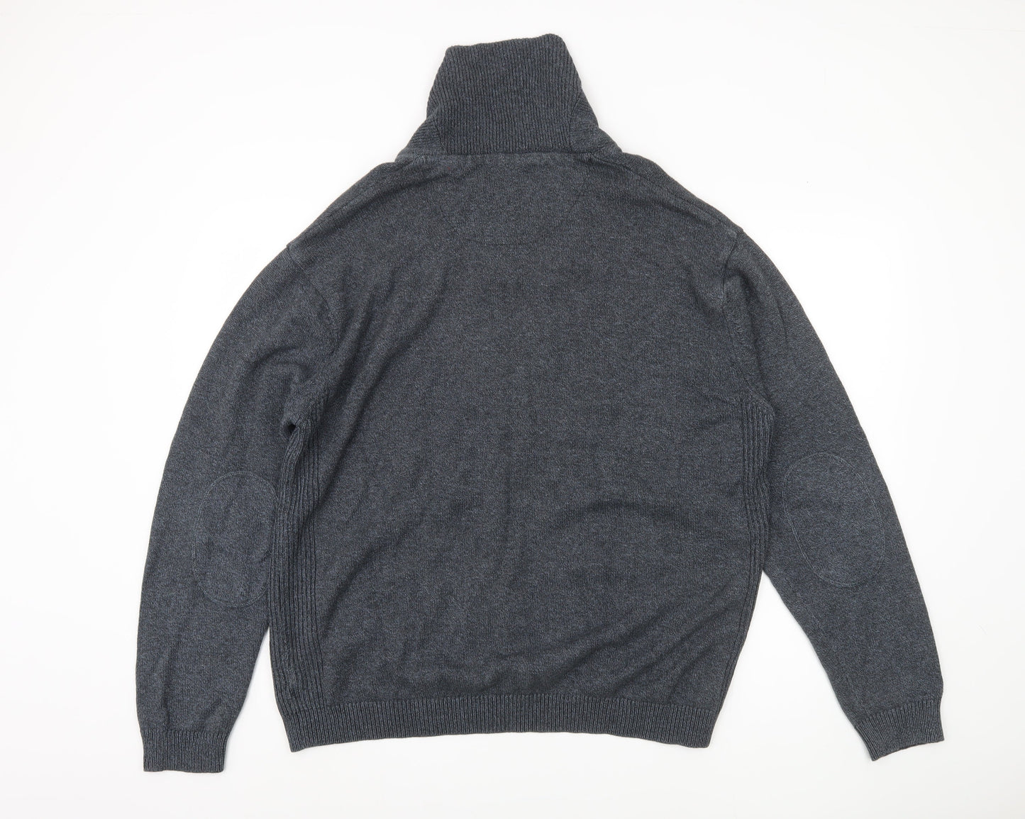 Next Men's Grey Wool Pullover Jumper XL