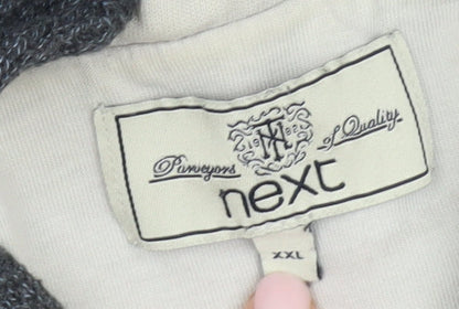 Next Men's Grey Wool Pullover Jumper XL