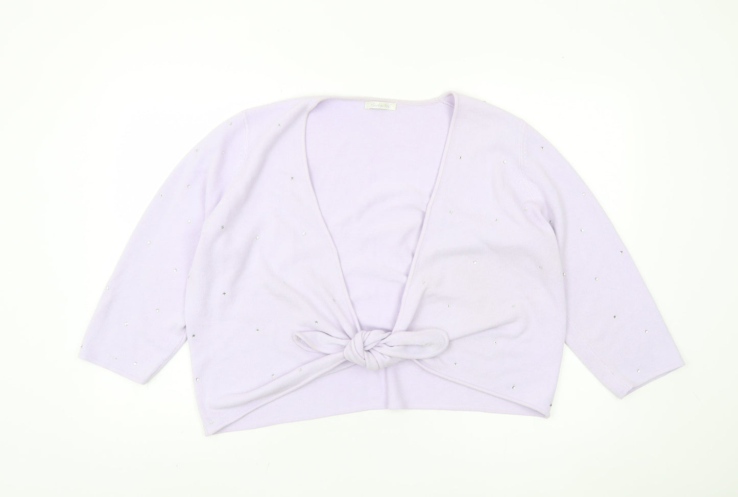Womens UK Size 20 Berkertex Purple Shrug Jumper
