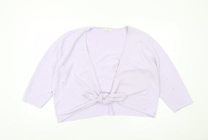 Womens UK Size 20 Berkertex Purple Shrug Jumper