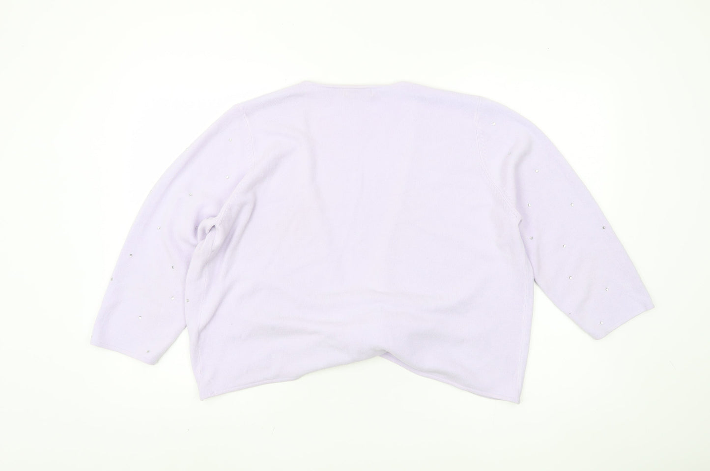 Womens UK Size 20 Berkertex Purple Shrug Jumper