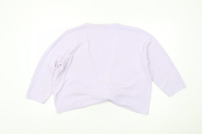Womens UK Size 20 Berkertex Purple Shrug Jumper