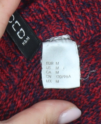 Womens UK Size 12 H&M Red Pullover Jumper