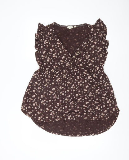 Womens UK Size 10 Fat Face Brown  Blouse