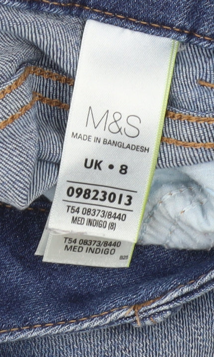 Womens UK Size 8 Marks and Spencer  Skinny Blue Jeans