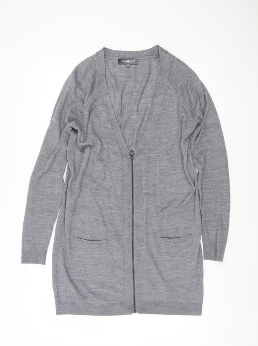 Womens UK Size 12 Marks and Spencer Grey Cardigan Jumper