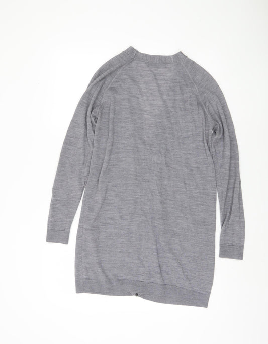 Womens UK Size 12 Marks and Spencer Grey Cardigan Jumper